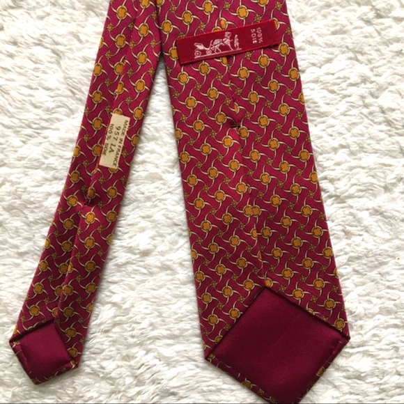 Hermès  100% Silk Tie 957IA Pinwheel Pattern - Picture 5 of 5